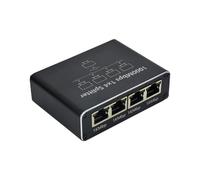 KEXIAO Répartiteur Ethernet 1 vers 2/3/4 haute vitesse 1000 Mbps convertisseur adaptateur pour routeurs, écran d'ordinateur avec cordon d'alimentation USB