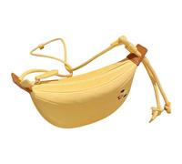 KEXIAO Sac à bandoulière amusant en forme de fruit pour femme et fille, design banane avec lanière, sacs à bandoulière pour un usage quotidien, jaune, 20x13cm