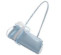 KEXIAO Sac à bandoulière pour femme style coréen - Sac à main simple en cuir synthétique - Sac à main élégant pour femme, bleu, 30x12x9cm