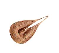 KEXIAO Sac de plage en crochet pour femme - Sac à main tendance avec perles colorées - Joli sac de plage pour les voyages