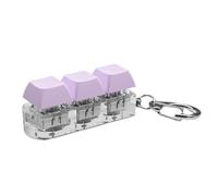 KEXIAO Testeur de clavier mécanique à 3 interrupteurs bleus pour soulager le stress et agiter les mouvements, portable, avec porte-clés