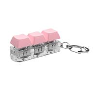 KEXIAO Testeur de clavier mécanique à 3 interrupteurs bleus pour soulager le stress et agiter les mouvements, portable, avec porte-clés