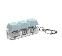 KEXIAO Testeur de clavier mécanique à 3 interrupteurs bleus pour soulager le stress et agiter les mouvements, portable, avec porte-clés