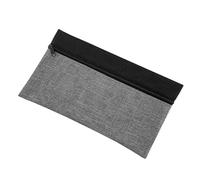 KEXIAO Trousse à crayons basique en polyester légère et portable - Organiseur de stylo - Sac de rangement - Sac de maquillage de voyage pour le bureau, gris, 24x14cm