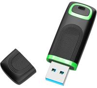 KEXIN Clé USB 3.0 32 Go avec Capuchon USB 32 Go pour PC, Ordinateur Portable, Tablette, TV, Voiture, Noir et Vert