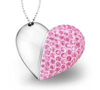 KEXIN Clé USB 64Go en Forme de Cœur, Clef USB 2.0 64 Go Musique Pas Cher, 64GB USB Flash Drive Portable Fonctionne avec Ordinateur, Console de Jeux, Cadeaux pour Fille Femme (Rose)