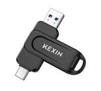 KEXIN Clé USB C 32 Go USB 3.0 OTG, jusqu'à 100 Mo/s, Double Ports USB Type-C et USB-A, clé USB pour téléphone Portable, iPhone 15/16/17, Tablette, Voiture, PC