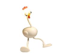 KEXOTRACB Chicken Night Light Mini Adjusting Table Lamp Portable Reading Light Easy Fixed Octopus Tentacles Desktop Light Funny Toy Lamp(Yellow)