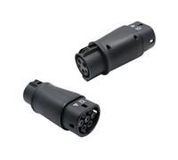 KEXOTRACB Chiefleed EV Charger Adaptor 32A 7.2KW SAE J1772 Socket Type 1 to Type 2 Converter for Type 2 Eletric Vehicles Charging