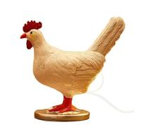 KEXOTRACB Simulated Laying Hen Novelty Led Night Light Christmas Funny Easter Home Decor Party Carnival Chicken Lamp Chick Ornaments(B)