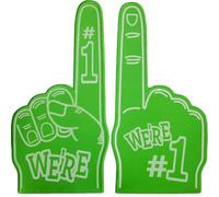 Kexpery 1 gant géant de victoire de doigt numéro 1 pour jeux de joie, dessin animé géant, pour les événements sportifs, les jeux, les célébrations (vert)