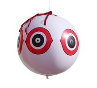 Kexpery 40CM Pigeons Pic Répulsif À Oiseaux Éloignent Les Canards De La Piscine Anti-Oiseaux Répulsif Gonflable Effrayant Boule Oculaire Extérieur Répulsif Antiparasitaire Boule Gonflable AC