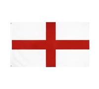 Kexpery 90x150cm 3x5 Ft Drapeau Croix de St George Polyester Croix Rouge Royaume-Uni Angleterre Drapeau Drapeaux Nationaux Anglais de Haute Qualité Résistant à la Décoloration Parade/Festiva