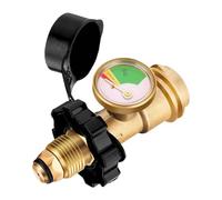 Kexpery Adaptateur de de de Fuite de Propane en Laiton Indicateur de Niveau de la Pression de gaz pour Le Cylindre Barbecue BBQ Grill RV