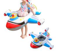 Kexpery Anneau De Bain Gonflable Avion pour Bébé Forme Originale Jouets | Anneau De Bain Gonflable Forme Avion Pour Bébé Avec Volant Pour Un Jeu Interactif Et Une Flottaison Stable