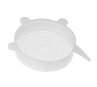 Kexpery Couvercles extensibles en silicone réutilisables et extensibles pour micro-ondes - Sans BPA - Pour plats, bocaux, bols (11,5 cm)