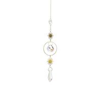Kexpery Crystal Ball Prisme Arc en Ciel Suspension Lune Étoile Fenêtre