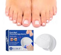 Kexpery Dispositif de thérapie fongique des ongles, appareil d'éclairage LED pour ongles des pieds et onychomycose, traitement des infections fongiques et problèmes connexes des ongles, blanc