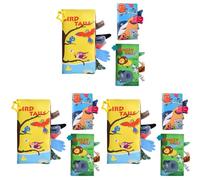 Kexpery Ensemble de 3 Livres Éducatifs pour Bébé Jouets Tactile et Sonore Livre en Tissu Léger pour 0-18 Mois Cadeau Naissance
