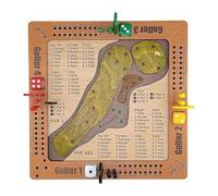 Kexpery Ensemble de stratégie Mini-Golf de Table avec Suivi des Scores, Jeu de dés de Golf en Bois Amusant pour réunions familiales