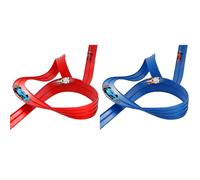 Kexpery Jouets Course Flexibles DIY de 16,4 Pieds avec 4 Voitures pour Enfants Garçons Filles 3-8 Ans Piste Double Face