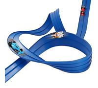 Kexpery Jouets Course Flexibles DIY de 16,4 Pieds avec 4 Voitures pour Enfants Garçons Filles 3-8 Ans Piste Double Face