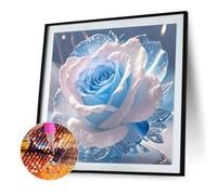 Kexpery Kits de Peinture par Numéros Rose 5D Diamant Complet 30x30cm pour Décoration Intérieure DIY Art Créatif