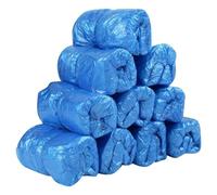 Kexpery Machine automatique de couvre-chaussures avec 100 couvre-chaussures jetables mains libres boucle en T distributeur de surchaussures pour sol pluvieux, Or, argent, violet, bleu, vert (au
