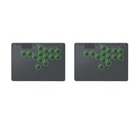 Kexpery Manette Arcade sans Levier 14 Touches RGB pour Console PC Supporte Changement à Chaud pour Switch PS4
