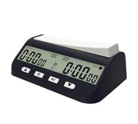 Kexpery Minuteur échec numérique avec retard de base et temps positif - Chronomètre de jeu de compétition - Chronomètre pour I-GO et échecs chinois (noir)