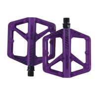 Kexpery Pédale en nylon à roulement scellé DU pour VTT avec réflecteur Plate-forme Accessoires de vélo (Violet)