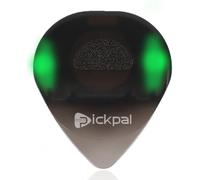 Kexpery Plectre lumineux pour instrument de musique, antidérapant, portable, tactile, lumineux, avec lumière LED haute sensibilité, pour guitaristes basses électriques (vert)