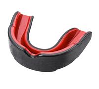 Kexpery Protège-dents de sport double couleur pour enfants avec étui de rangement pour boxe, MMA, kickboxing, Muay Thai (noir rouge)