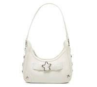 Kexpery Star Rivet Buckle Sac Hobo Croissant Couleur Unie Petit Sac de Voyage Sacoche Porte-Monnaie pour Femmes