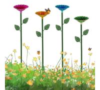 Kexpery Station d'arrosage de la Station de Fleur en Forme d'abeille avec pieu pour Jardin (Bleu)