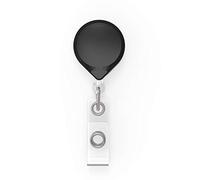 KEY-BAK Mini-BAK Porte-badge rétractable avec clip bouledogue pivotant, noir, cordon en nylon de 91,4 cm, 56,7 g