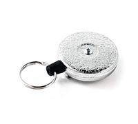 Key-Bak Porte-clés rétractable enrouleur à ressort en acier inoxydable et en Kevlar ou chaîne Tether, fabriqué aux États-Unis depuis 1948