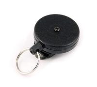 Key-Bak Porte-clés rétractable enrouleur à ressort en acier inoxydable et en Kevlar ou chaîne Tether, fabriqué aux États-Unis depuis 1948