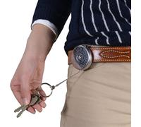 Key-Bak : Porte-Clés Rétractable Extensible Inox Avec Câble En KEVLAR 60 Cm