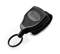 KEY-BAK Porte-clés rétractable Super48 verrouillable cordon 91,4 cm boîtier noir boucle ceinture cuir