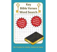 Key Bible Verses Word Search: Word Searches with Easy to Read Print about Faith, Hope, Love, and More | 6x9 inches, 110 pages | 50+ puzzles ... Gift for Vacation, Holidays, and Free Times