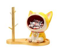 Key Bowl, Entryway Table Good Luck Stand, Cat Statue Figurine Trinket, Decorative Bowl for Home Living Room Bedroom Cabinet Shelf Decor, Coin Holder, Jewelry Organizer, Small Accessories Storage