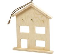 Creative armoire à clés Bois de maison 20 x 17 cm chacun Ivoire