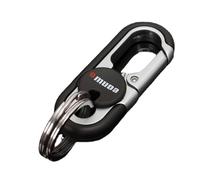 Key Carabiner Clip - Zinc Alloy, Removable 2 Ring Car Key Chain - Easy Using and Disassemble Mini Outdoor Tools for Women, Men, Boys
