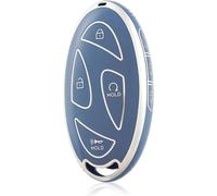Key Case For Hyundai Grand Prix Gn7 Ioniq 6 Kona 2023 2024 Car Key Protector Key Cover Car Accessory Remote Control Key Blue Silver