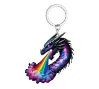 Key Chain Dragon Charm - Dragon Créatif, Pièce Porte-clés | Femmes Hommes Souvenir Épaule Sac À Dos Ornement Figure Collectionnable Pour Famille Amis Classe Voyage Pièces Hobby Kit, Coloré.,