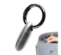 Key Chain Pill Holder, Titanium Portable Medicine Case, Waterproof Tablet Container, Compact Storage, Secure Organizer, Excellent for Travel, Camping, Outdoor Activities, Black