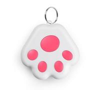 Key Finder - Anti Lost Tracker Paw Shape Smart Locator, Wireless | 2-Way Alarm & Camera Shutter, Coin Battery Included, Hardware Buckle Clip, for Dog Collar Keys & Wallet