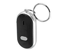 Key Finder Contrôle Vocal Anti-Lost Device Key Finder avec sifflet pour Pet Keychain Locator Key Suitcase （2 Couleurs pour Votre Choix）(Noir)