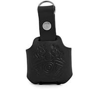 Key Fob Holder Case For Harley Davidson Softail Leder Schlüsselanhänger Sportster, Dyna, Vrod, Night Rod, Fat Bob, Street Bob, Low Rider S, Breakout, Fat Boy, Forty Eight, Black, S